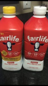 Fairlife牛乳ラクトースフリー&DHA OMEGA-3配合牛乳