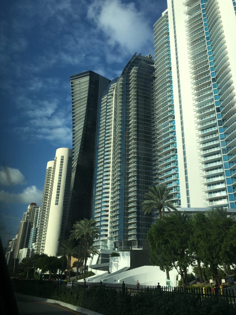 マイアミ　ビーチリゾート高層ビル群