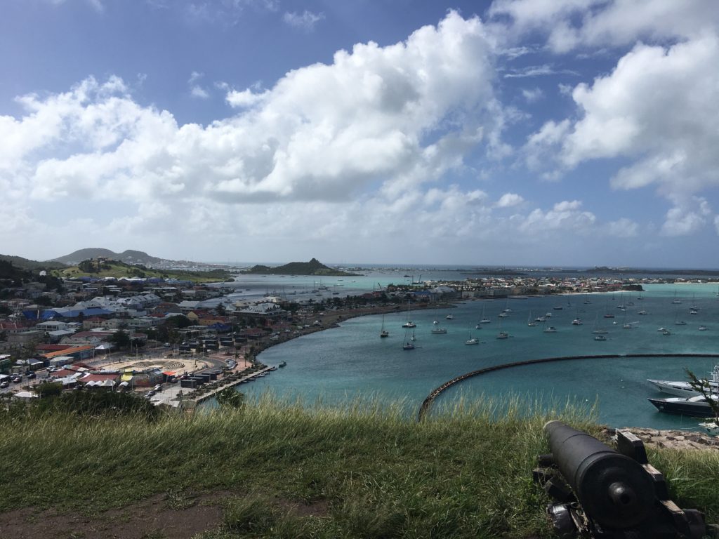 Marigot要塞からの眺め。St Maarten